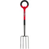 Radius Garden PRO Ergonomic Stainless Steel Digging Fork, Red