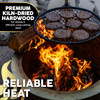 Firewood Central Kiln-Dried PA Hardwood – 8” Splits (30–35 Pieces) – Smoking Wood for Pizza Ovens, BBQ & Fire Pits – Easy Light, Low Smoke, USA Sourced