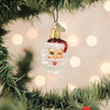 Old World Christmas Blown Glass Ornament for Christmas Tree, Mini Winking Santa