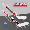 Millside Canadian Mini Hockey Set – 6 Durable Mini Sticks & 1 Foam Ball – Indoor/Outdoor Rec Floor Hockey Set