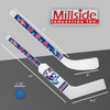 Millside USA Mini Hockey Set – 6 Durable Mini Sticks & 1 Foam Ball – Indoor/Outdoor Rec Floor Hockey Set