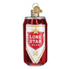 Old World Christmas Blown Glass Ornament for Christmas Tree, Lone Star Beer Can