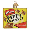 Old World Christmas Blown Glass Ornament for Christmas Tree, Pizza Snackerz