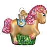 Old World Christmas Blown Glass Ornament for Christmas Tree, Playful Pony