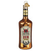 Old World Christmas Blown Glass Ornament for Christmas Tree, Rum Bottle
