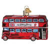 Old World Christmas Blown Glass Ornament for Christmas Tree, The Rolling Stones British Bus