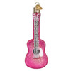 Old World Christmas Blown Glass Ornament for Christmas Tree, Glittered Glam Guitar
