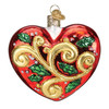 Old World Christmas Blown Glass Ornament for Christmas Tree, 2025 First Christmas Heart