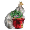 Old World Christmas Blown Glass Ornament for Christmas Tree, Catnip Cat