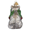 Old World Christmas Blown Glass Ornament for Christmas Tree, Catnip Cat