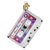 Old World Christmas Blown Glass Ornament, I Love the 70's Music Tape