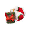 Kurt Adler Fabriche Christmas Figurine Collection, Beer Barrel Santa,10.5in