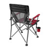 Zenithen Quad Padded Hard Arm Outdoor Sports Chair, Extra-Large, Red
