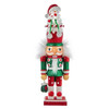 Kurt Adler Hollywood Nutcracker, Red & Green Snowman Hat, 12in Kurt Adler Hollywood Nutcracker, Red & Green Snowman Hat, 12in