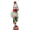 Kurt Adler Wooden Hollywood Nutcracker Collection, Red & Green Snowman Hat, 12"