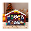 Kurt Adler Children's Nativity Set w/ Stable Table Piece, 10-Piece Set