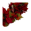 Kurt Adler Unlit Christmas Wreath, Poinsettia, 24in