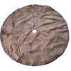Kurt Adler Christmas Satin Tree Skirt with Sequined Border, Silver, 48in