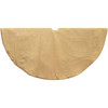 Kurt Adler Christmas Tree Skirt with Sequined Pattern Design, Gold, 50in