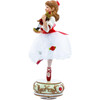 Kurt Adler Wind-Up Musical Tabletop Decor, Clara with Nutcracker from The Nutcracker Suite, 11.5"