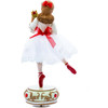 Kurt Adler Wind-Up Musical Tabletop Decor, Clara with Nutcracker from The Nutcracker Suite, 11.5"