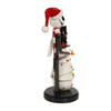 Kurt Adler Wooden Nutcrackers, Disney Nightmare Before Christmas Jack Skellington with Snowman, 11"
