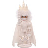 Kurt Adler Hollywood Wooden Nutcracker Collection, Battery Operated White Winter LED Hat, 15"