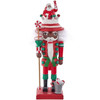 Kurt Adler Hollywood Wooden Nutcracker Collection, African American Santa, 10"