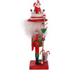 Kurt Adler Hollywood Wooden Nutcracker Collection, African American Santa, 10"