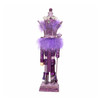Kurt Adler Hollywood Wooden Nutcracker Collection, Purple King, 16"