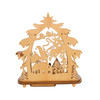 Kurt Adler Battery-Operated LED Lit Wooden Village House with Santa