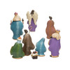 Kurt Adler Christmas Nativity Set with 8 Figures, 6.25"