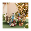 Kurt Adler Christmas Nativity Set with 8 Figures, 6.25"