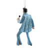 Kurt Adler Plastic Ornament for Christmas Tree, Elvis Presley in Blue Suit