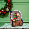 Kurt Adler Wind-Up Musical Santa Claus "We Wish You A Merry Christmas" Water Globe, 4"