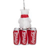 Kurt Adler Resin Ornament for Christmas Tree, Coca-Cola Cub with 6-Pack Cans