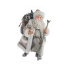 Kurt Adler Snowy Woods Santa Standing Christmas Figurine, 10.5"