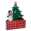 Kurt Adler Wooden Snowman with Christmas Tree Advent Calendar