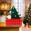 Kurt Adler Wooden Snowman with Christmas Tree Advent Calendar