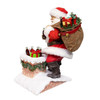 Kurt Adler Fabriché Christmas Figurine, Coca-Cola Santa in Chimney, 10.5in