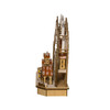 Kurt Adler Battery-Operated Lighted LED Wooden Village House With Ice Skiers Table Piece, 18"
