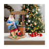 Kurt Adler Fabriché Beach Santa Sitting at Tiki Bar Standing Christmas Display