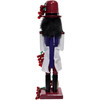 Kurt Adler Wooden Nutcrackers, Wine – Festive Holiday Decor with Grapes and Wine Glass Accents, 15in Kurt Adler Wooden Nutcrackers, Wine – Festive Holiday Decor with Grapes and Wine Glass Accents, 15in