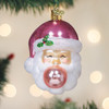 Old World Christmas Blown Glass Ornament for Christmas Tree, Bubblegum Papa Noel Old World Christmas Blown Glass Ornament for Christmas Tree, Bubblegum Papa Noel
