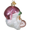 Old World Christmas Blown Glass Ornament for Christmas Tree, Bubblegum Papa Noel Old World Christmas Blown Glass Ornament for Christmas Tree, Bubblegum Papa Noel