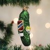 Old World Christmas Blown Glass Ornament for Christmas Tree, Pickleball Pickle Old World Christmas Blown Glass Ornament for Christmas Tree, Pickleball Pickle