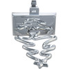 Kurt Adler Christmas Stocking Holder, Silver Christmas Tree, 7.5"