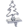 Kurt Adler Christmas Stocking Holder, Silver Christmas Tree, 7.5"