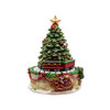 Kurt Adler Musical Wind-Up Table Piece, 6" Revolving Christmas Tree Plays "O Christmas Tree"