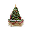 Kurt Adler Musical Wind-Up Table Piece, 6" Revolving Christmas Tree Plays "O Christmas Tree"